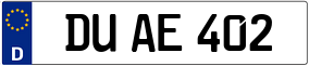 Trailer License Plate